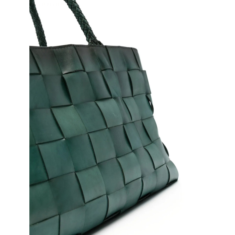 Dragon Diffusion Woven Leather Tote Bag