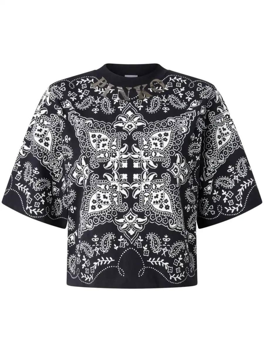 paisley print T-shirt