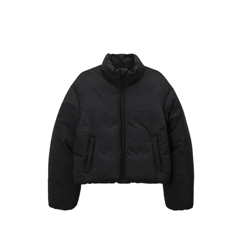 Alexander Wang Classic Puffer Jacket W/ Allover Hotfix