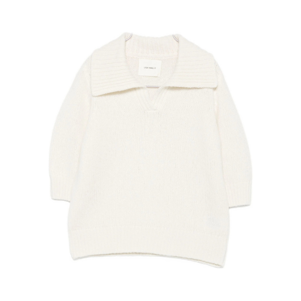 Lisa Yang Wide-collar V-neck Jumper