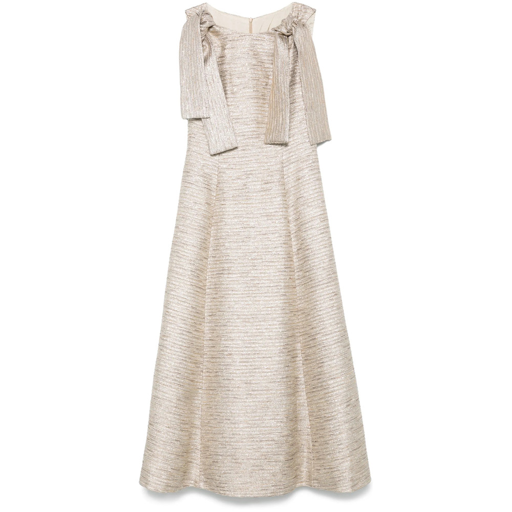 Fely Campo Knot-detail Midi Dress