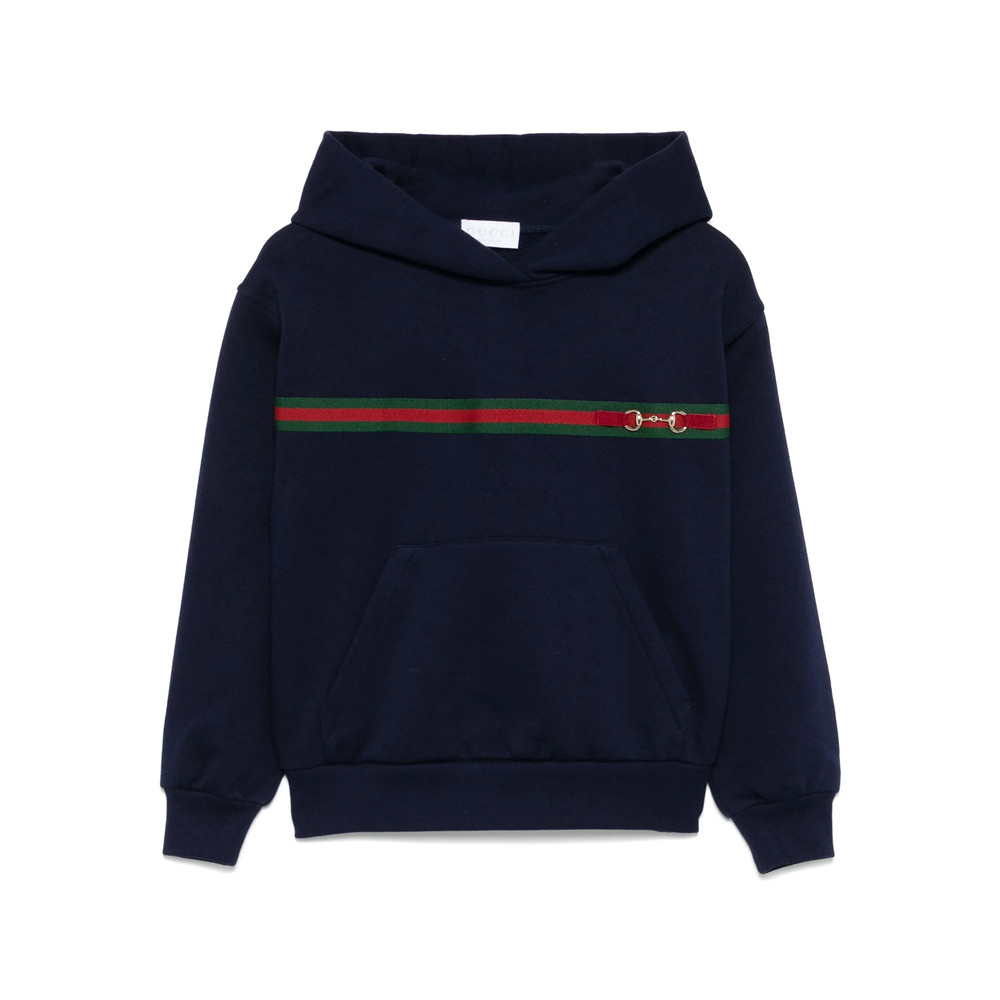Gucci Web-stripe Cotton Hoodie