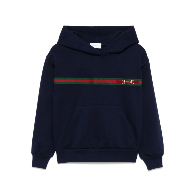 Gucci Web-stripe Cotton Hoodie