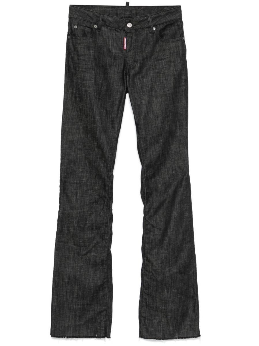 medium-rise flared jeans