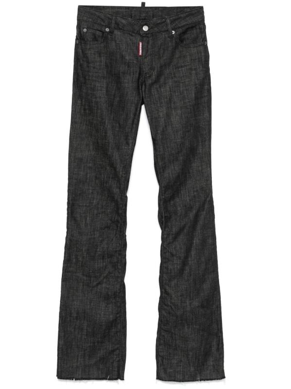 medium-rise flared jeans