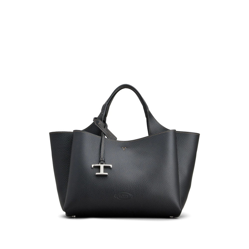 Tod's Medium Logo-plaque Leather Tote Bag