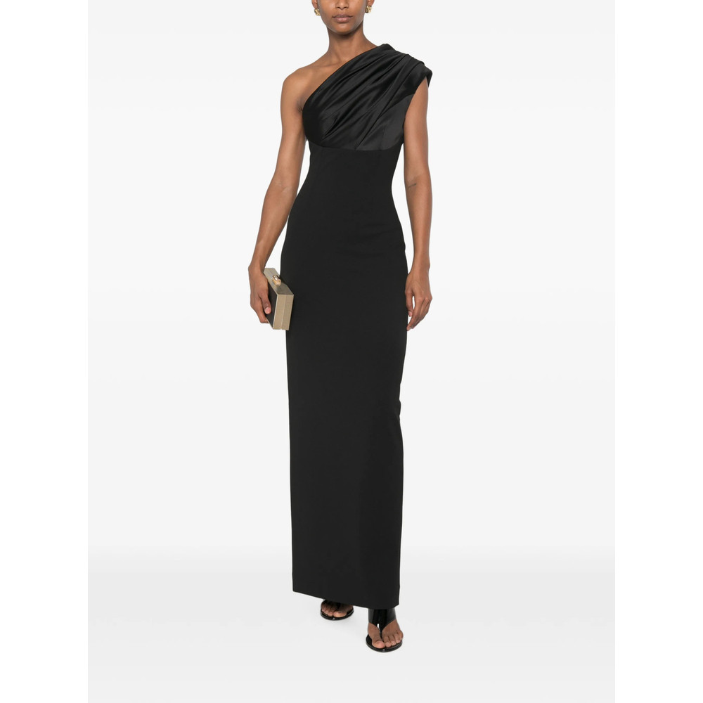 Solace London One-shoulder Draped Maxi Dress