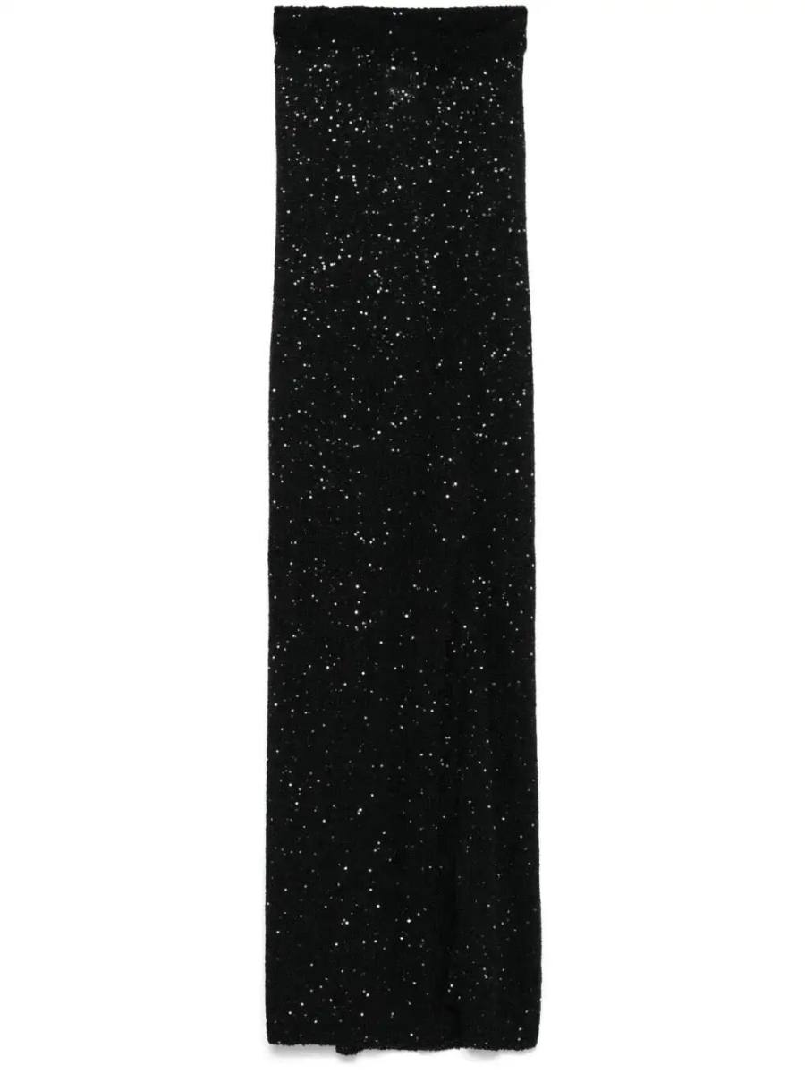 sequinned midi skirt