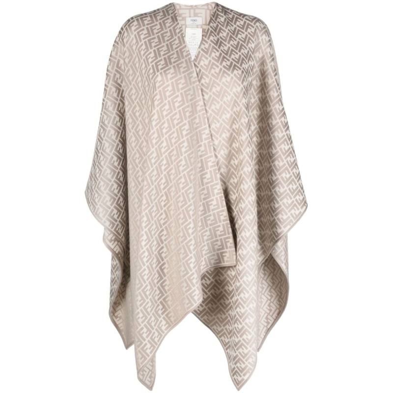 Fendi FF-monogram Knitted Cape