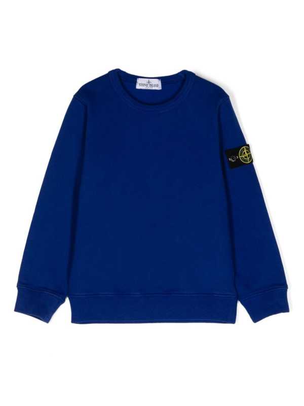 Compass-badge cotton sweatshirt