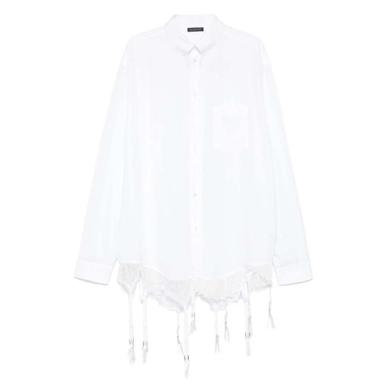 Balenciaga Lace-trim Shirt
