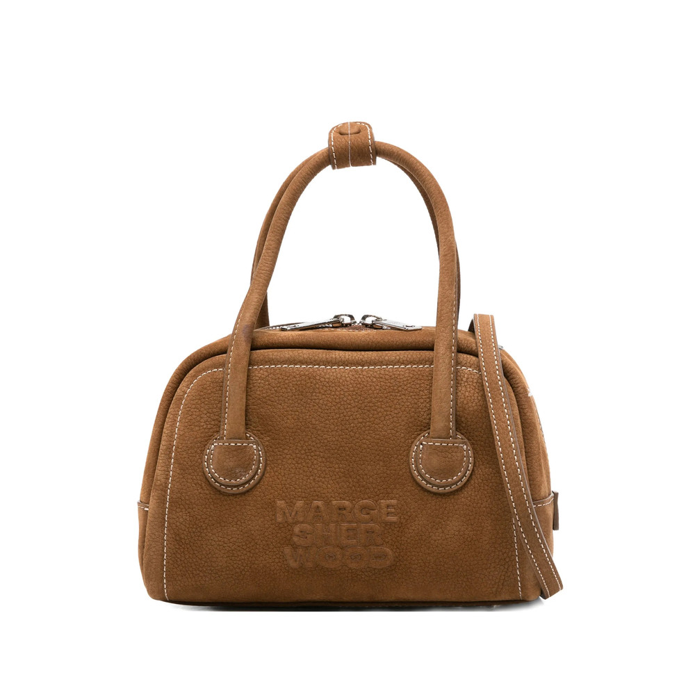 Margesherwood Logo-embossed Suede Tote Bag