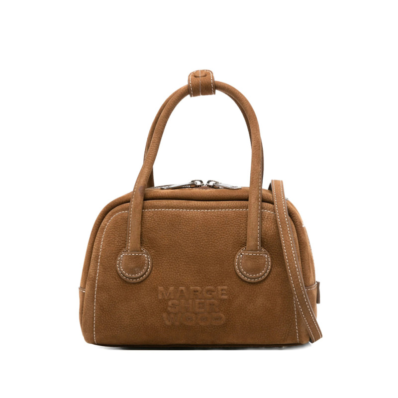 Margesherwood Logo-embossed Suede Tote Bag