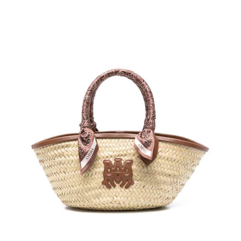Amiri MA Raffia Tote Bag