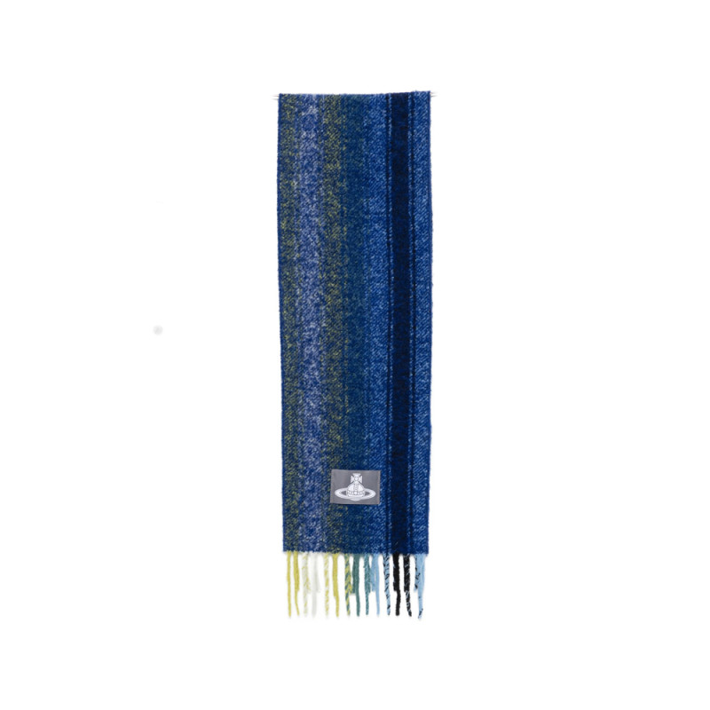 Vivienne Westwood Orb-patch Fringed Scarf