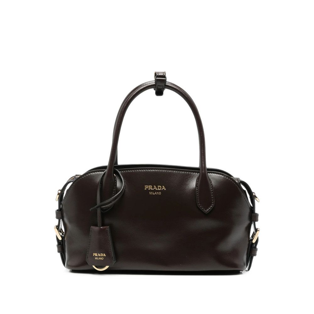 Prada Logo-print Leather Tote Bag