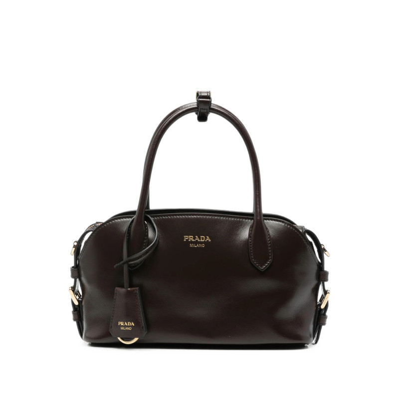 Prada Logo-print Leather Tote Bag