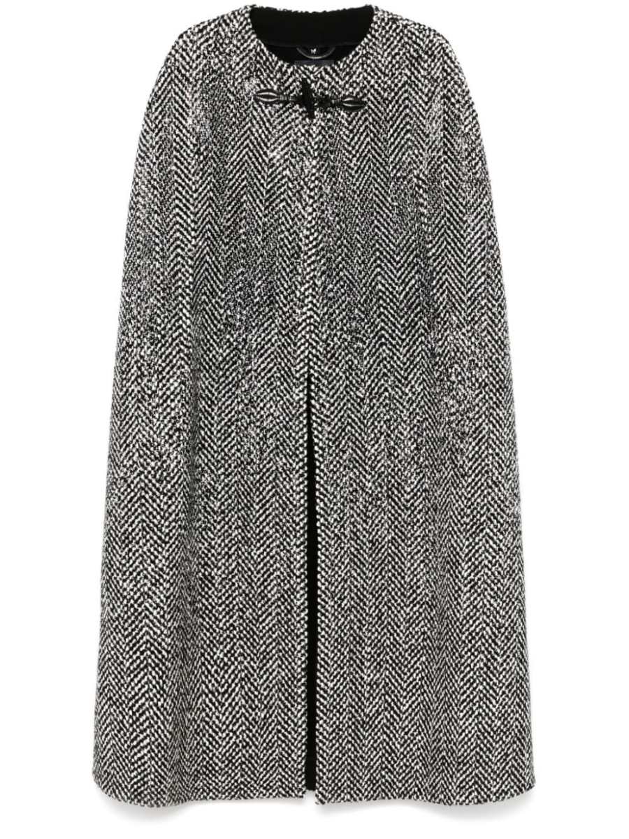 crystal-embellished cape