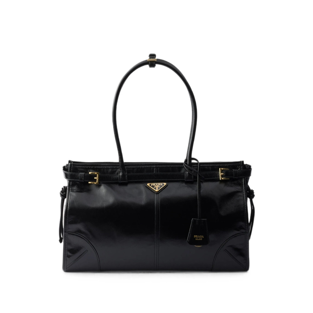 Prada Bonnie Large Leather Handbag