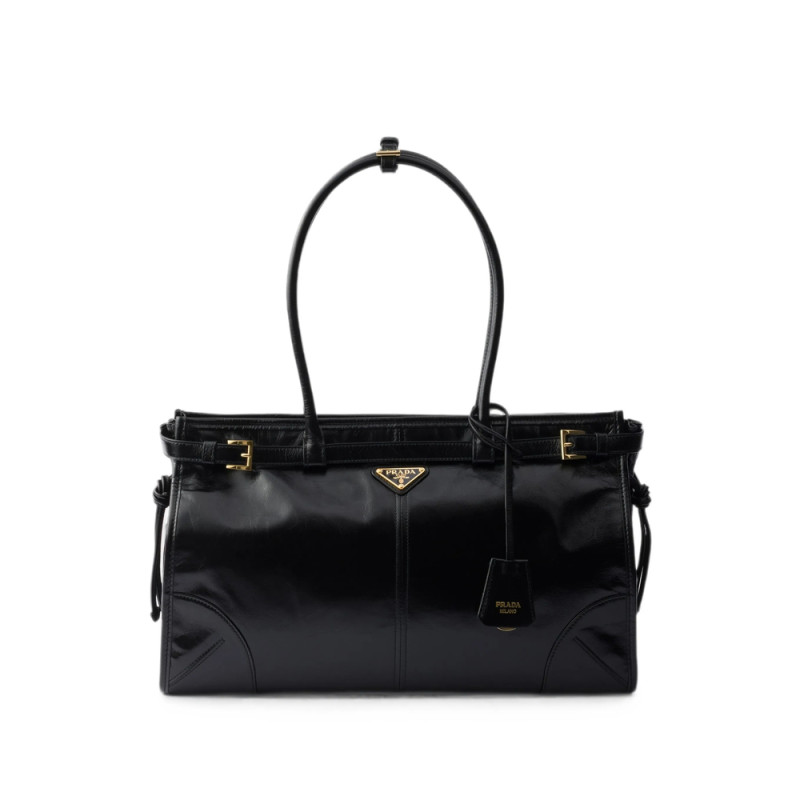 Prada Bonnie Large Leather Handbag