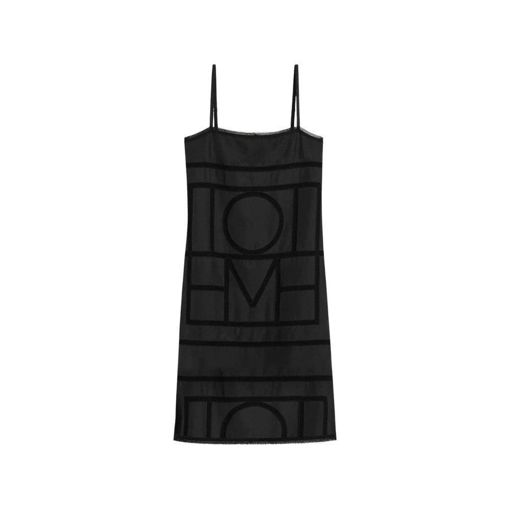 Toteme Monogram-trim Midi Dress