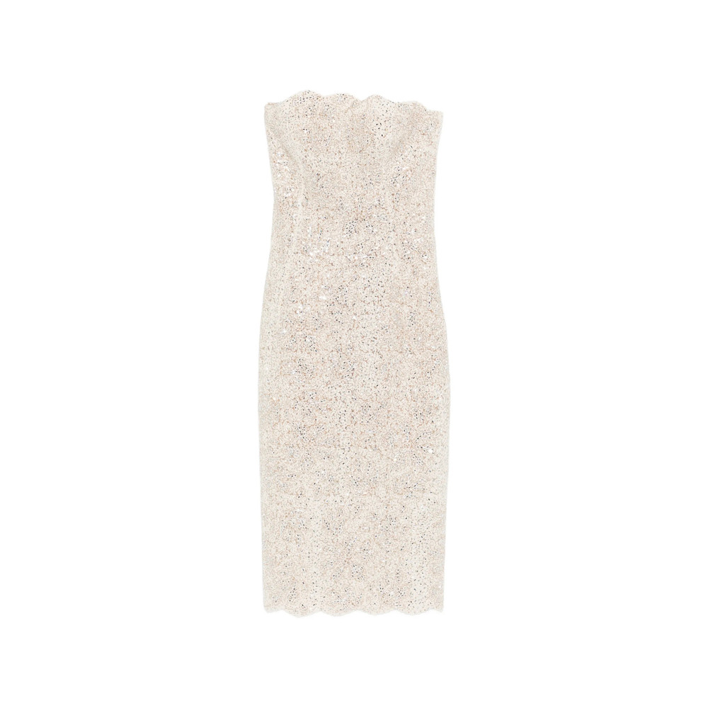 Ermanno Scervino Strapless Midi Dress