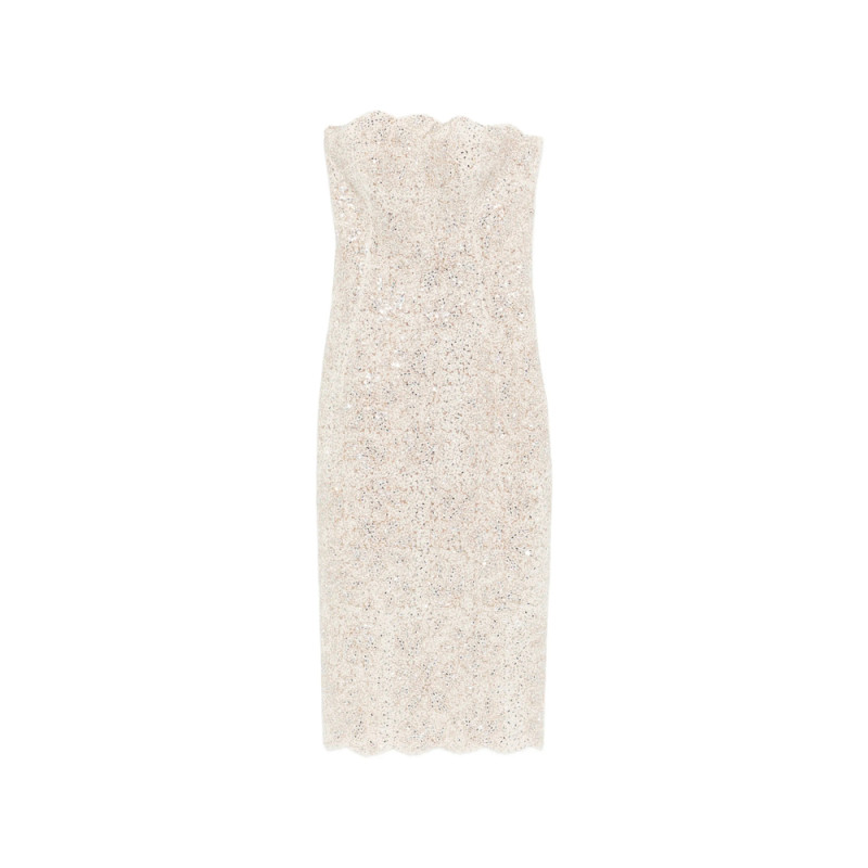 Ermanno Scervino Strapless Midi Dress