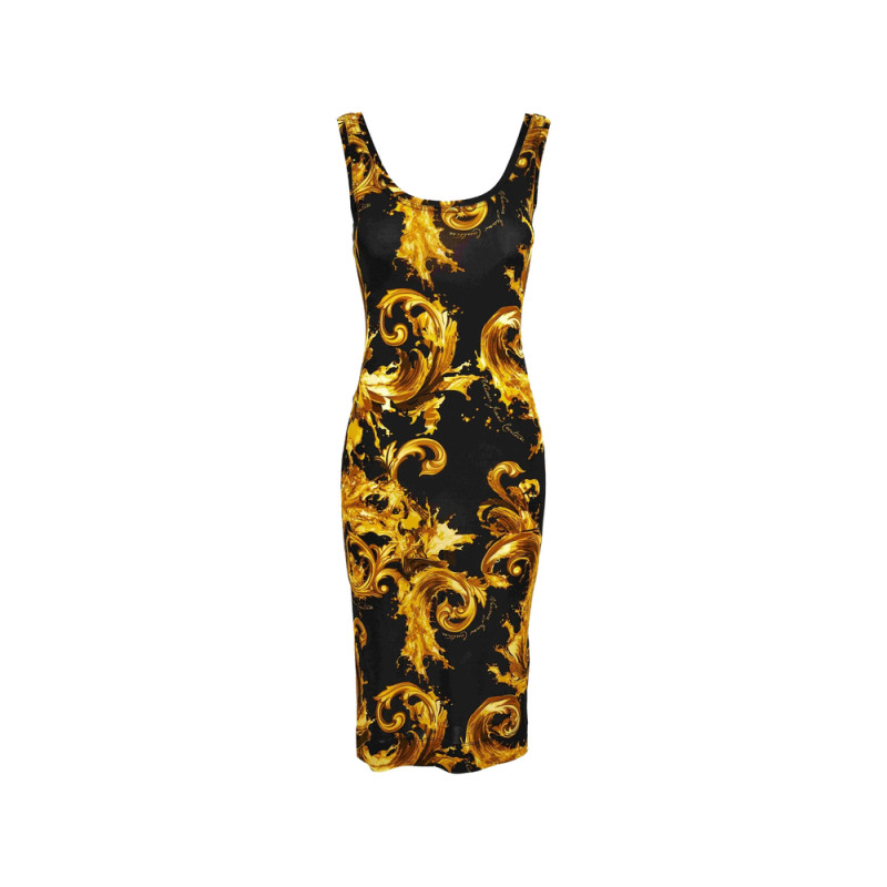 Versace Jeans Couture Watercolor Couture-print Dress