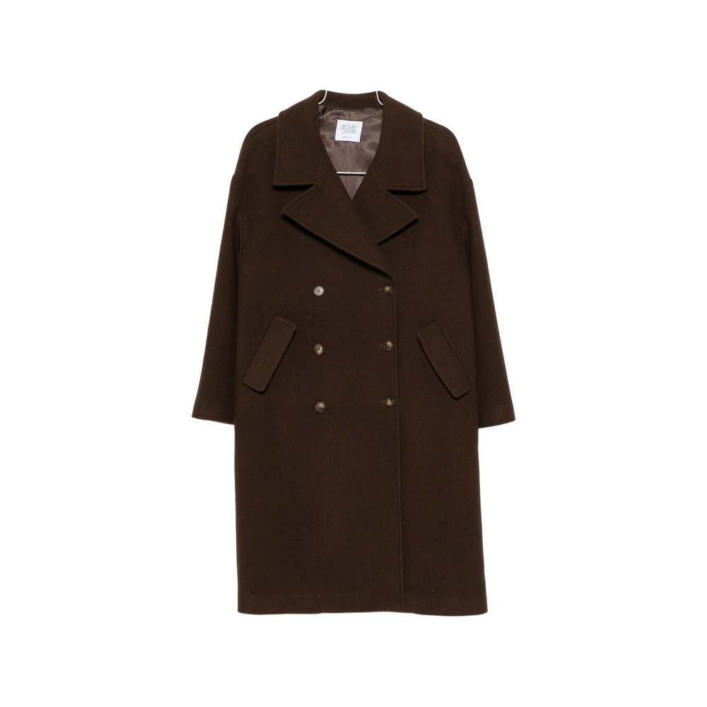Le Sully Studio Double-breasted Notched-lapel Coat