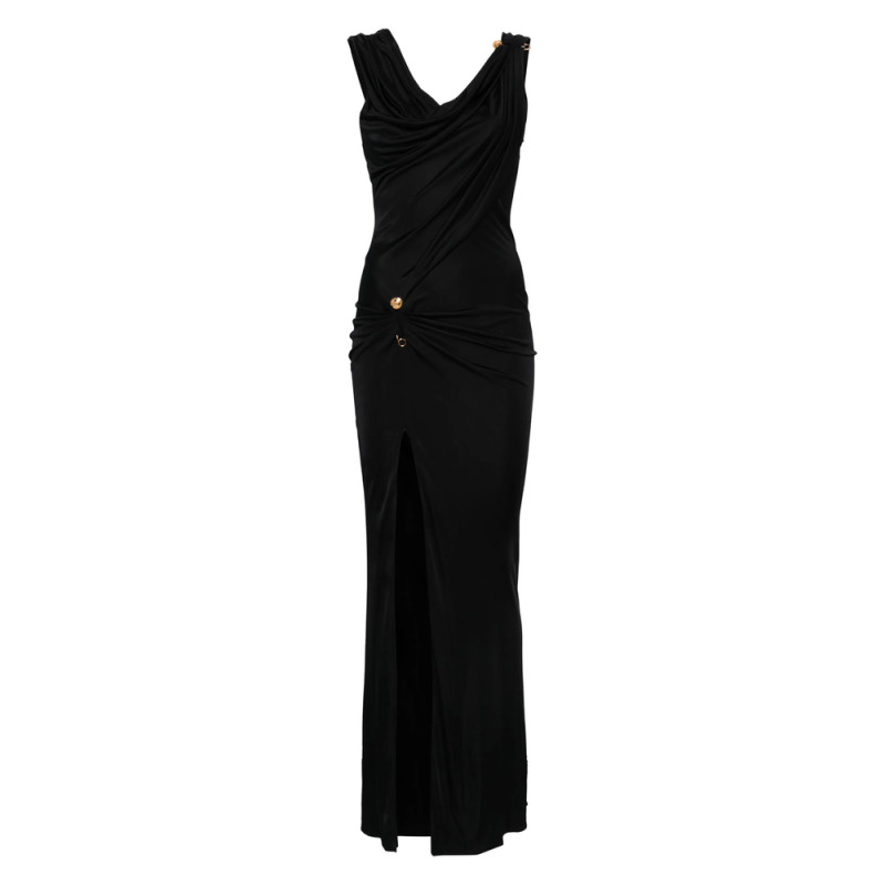 Versace Asymmetric Neck Dress