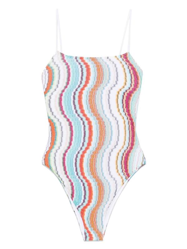 patterned swimsuit