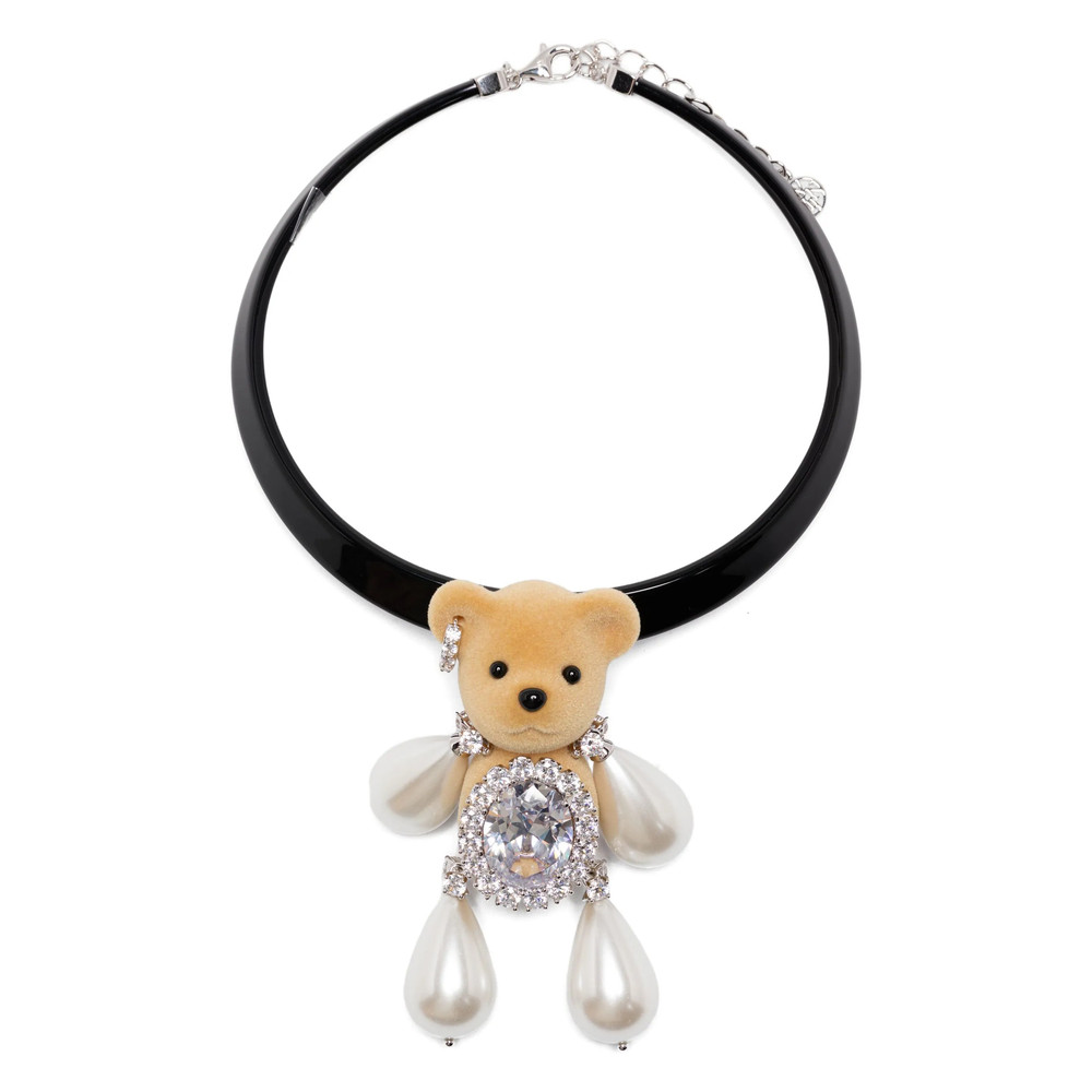 Yvmin Embellished Teddy-bear Necklace