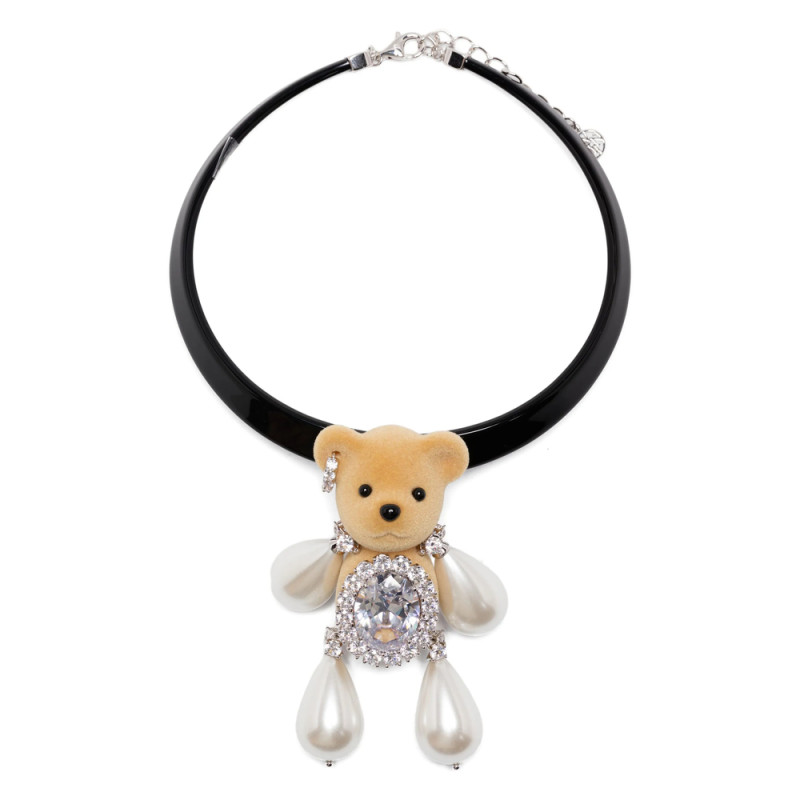 Yvmin Embellished Teddy-bear Necklace