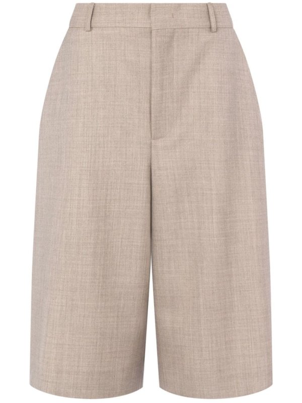 tailored knee-length shorts