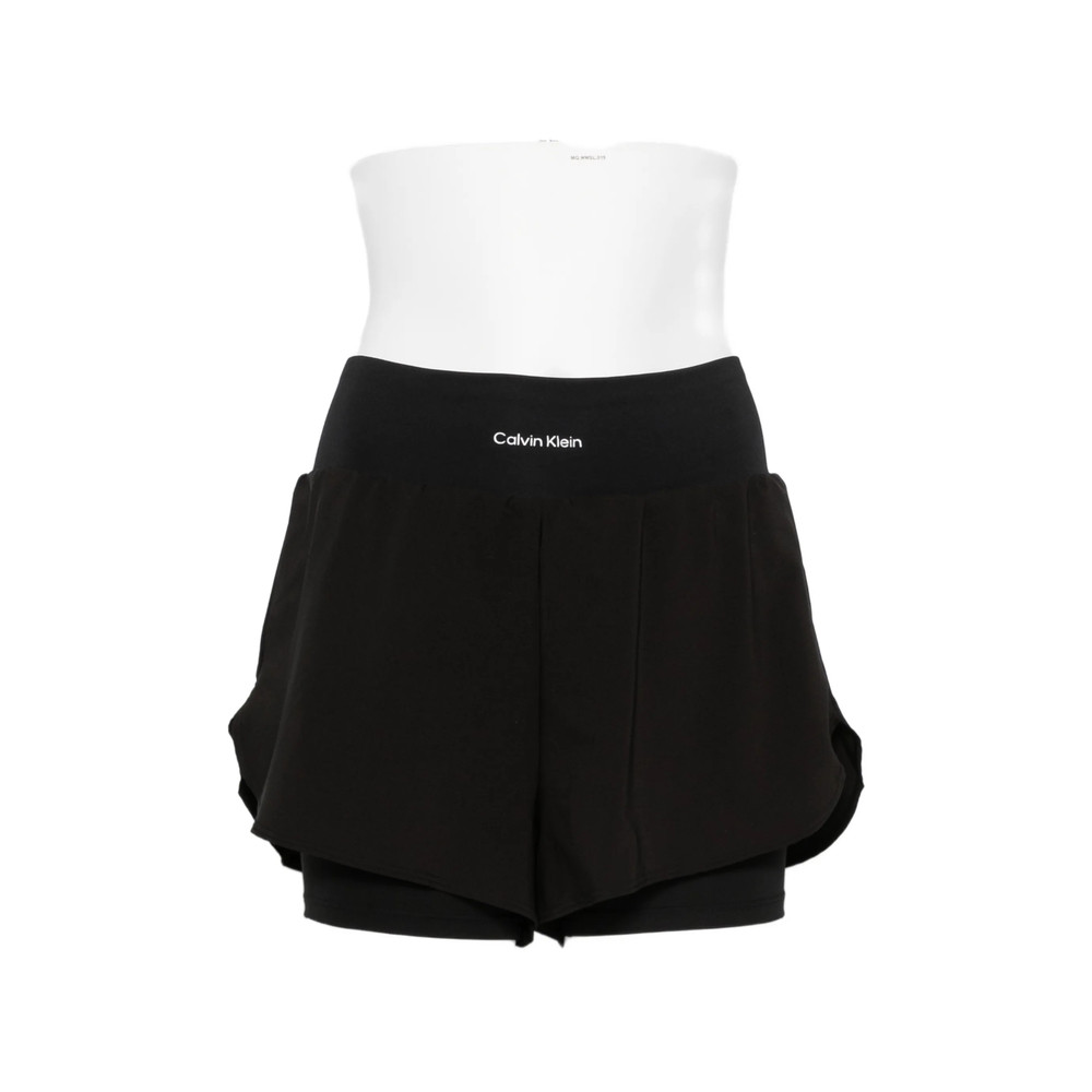 Calvin Klein Sport Logo-print Layered Shorts