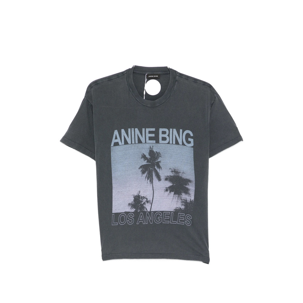 Anine Bing Palm-print T-shirt