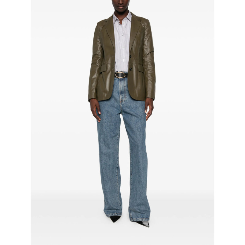 Tagliatore Leather Single-breasted Jacket