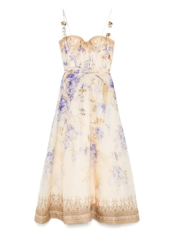 floral-print maxi dress