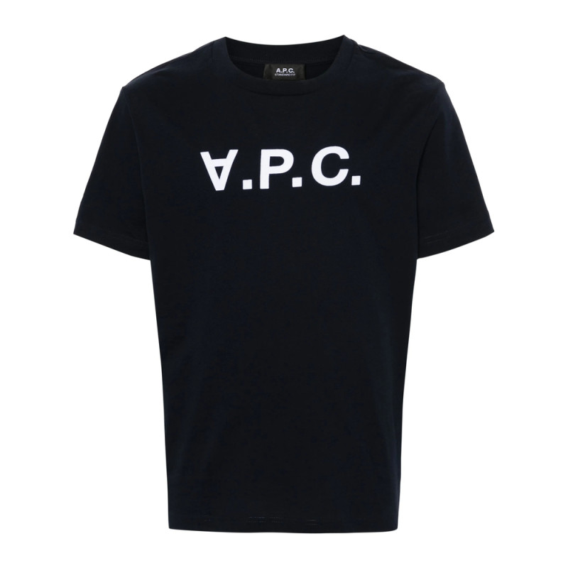 A. p.c. Flocked-logo Cotton T-shirt