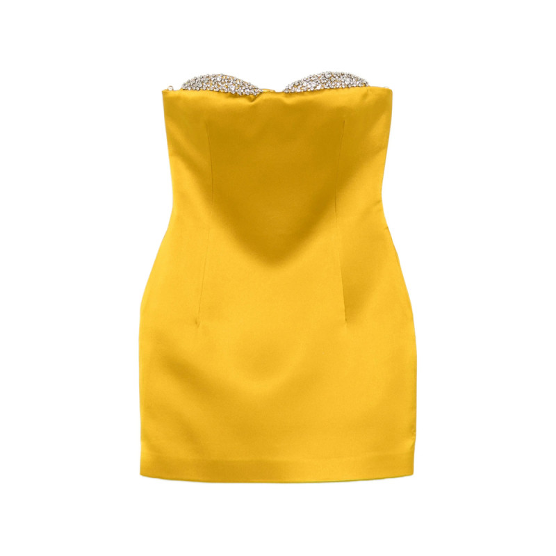 New Arrivals Noelie Crystal-embellished Strapless Dress
