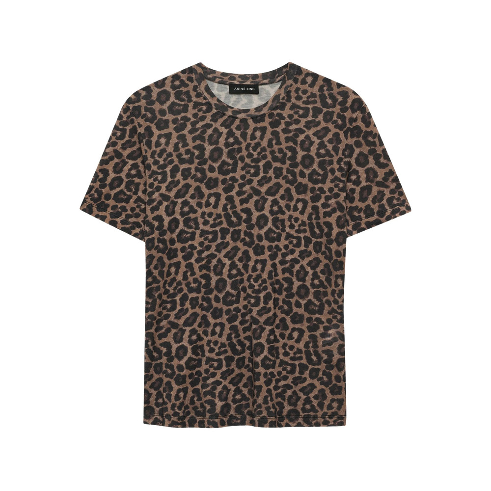 Anine Bing Sylvie Leopard-print T-shirt