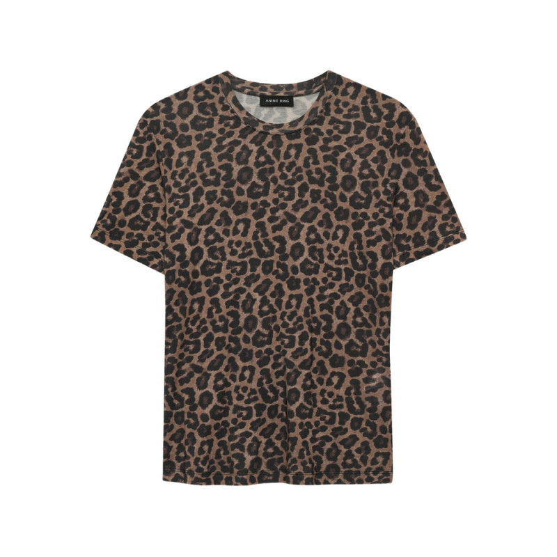 Anine Bing Sylvie Leopard-print T-shirt