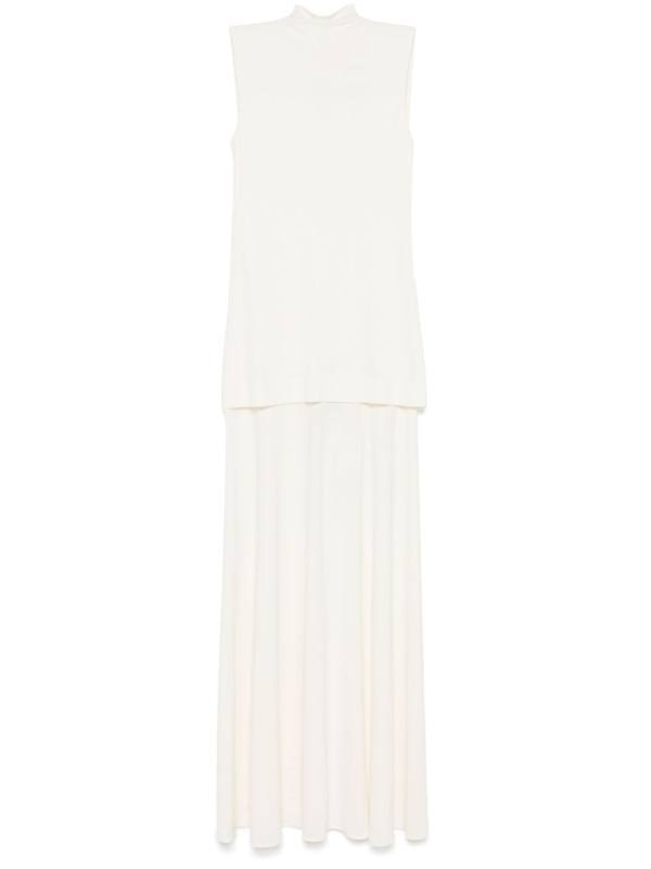 crepe maxi dress