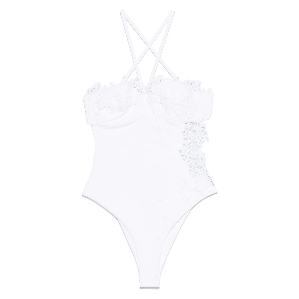 Ermanno Scervino Lace-panelling Swimsuit