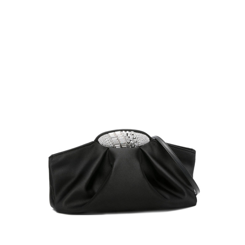 Giuseppe Zanotti Crystal-embellished Silk Clutch