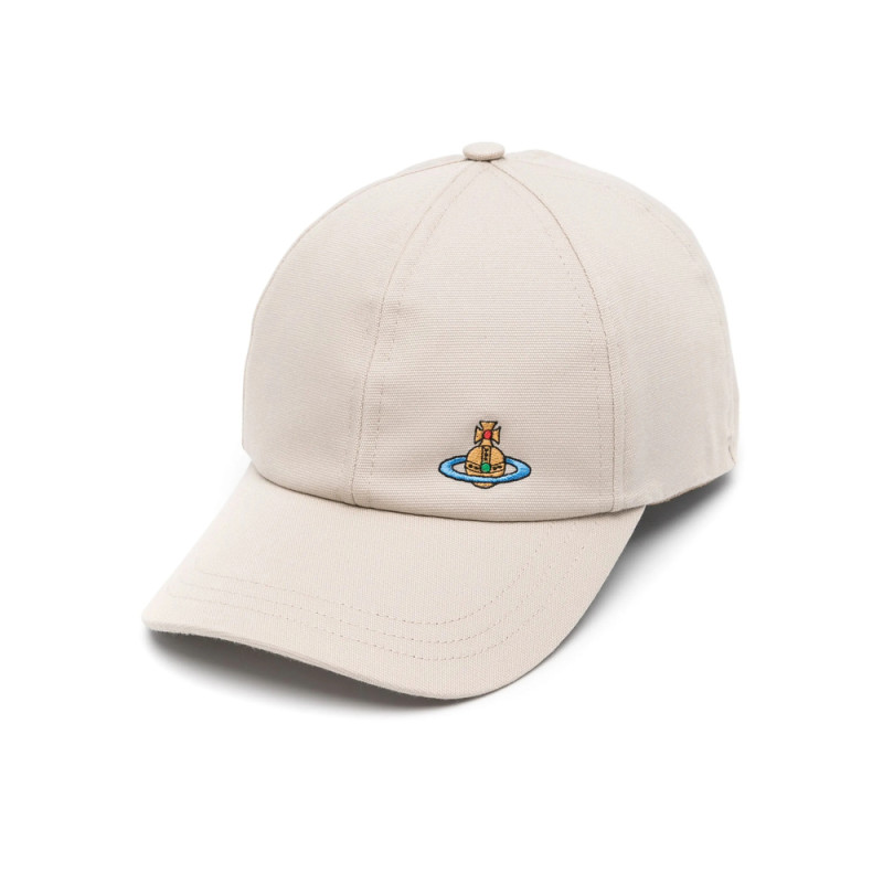 Vivienne Westwood Cotton Orb-embroidery Baseball Cap