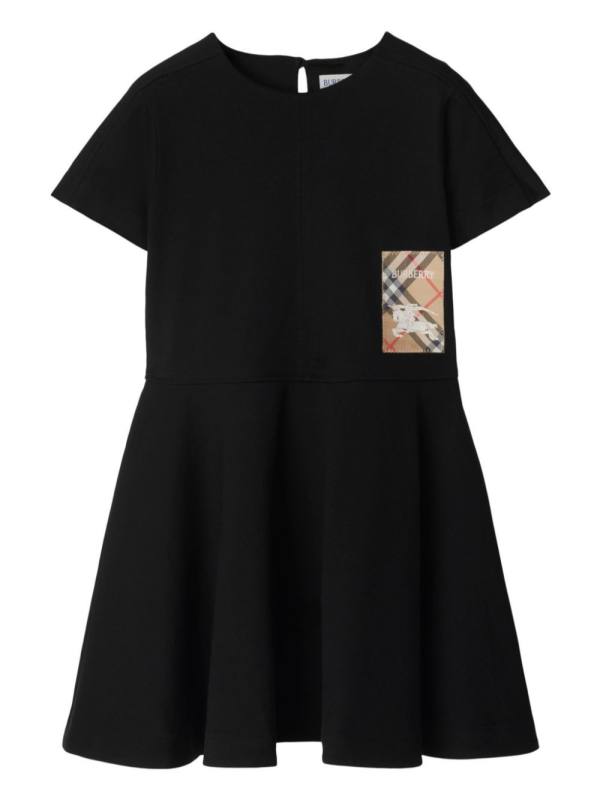 Check Label cotton dress