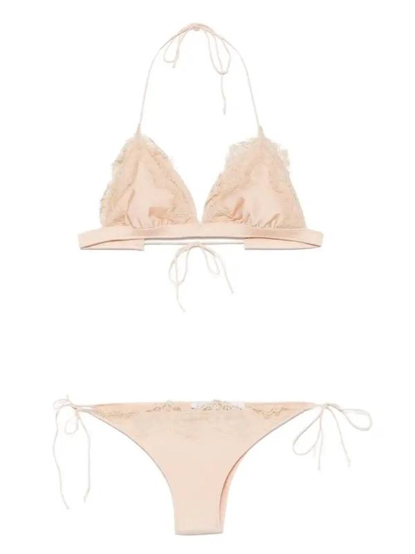 lace-trim bikini