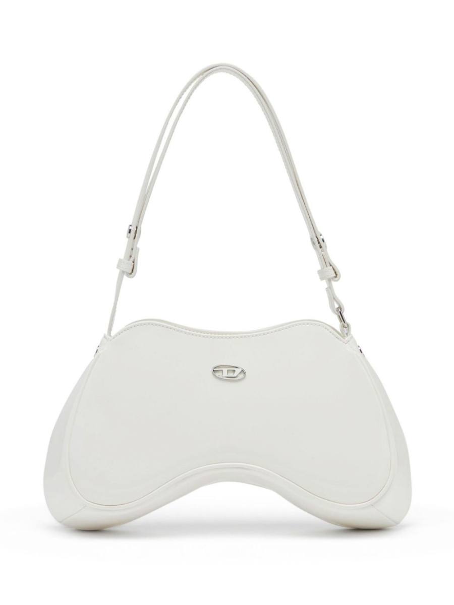 Play logo-plaque shoulder bag