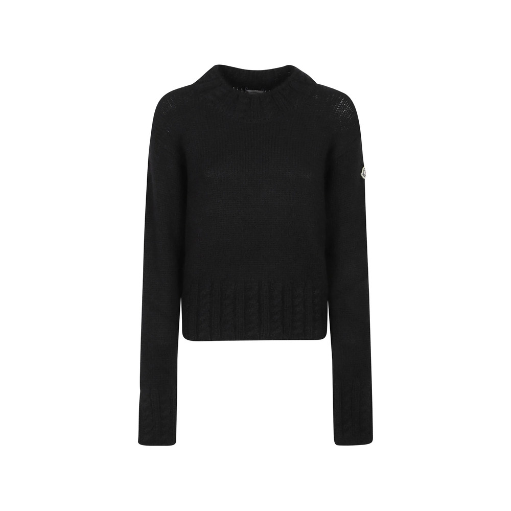 Moncler Cable-knit Logo-patch Sweater